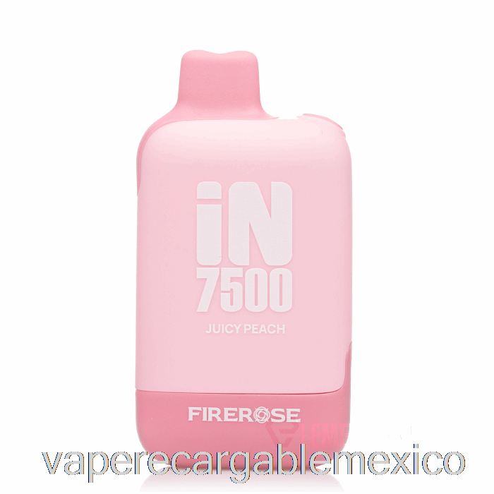 Vape Recargable Firerose In7500 Melocotón Jugoso Desechable